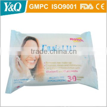High Quality OEM Female Cleaning Facial Wipes