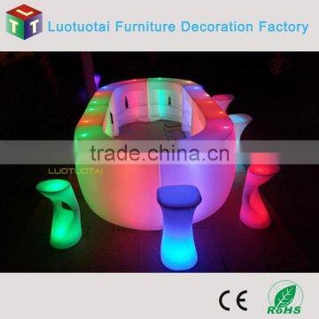 In stocks--2015 Hot sales event nightclub LED Round snake Bar Counter