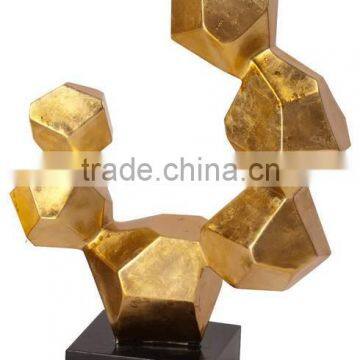 gold plated diamond design fancy sculpture