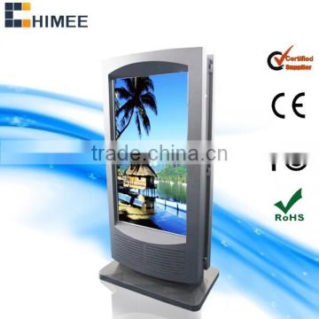 Double screen 55inch LCD video input digital totem player advertising display for shopping malls