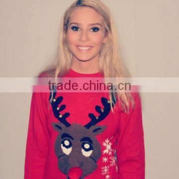 OEM SERVICE red christmas sweater