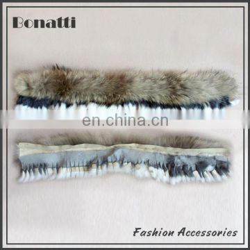 Rabbit and raccoon fur accessories for shoes with detachable design