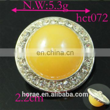 wholesale 2.2cm round shape acrylic rhinestone button,rhinestone button cover