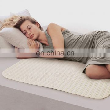 Waterproof Bed Pad Washable & Reusable Underpads 4 Layer Incontinence Mattress Protector 100% Cotton Surface for Children Adults