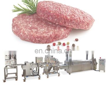 automatic burger patty beef cutlet former line chicken nuggets making machine