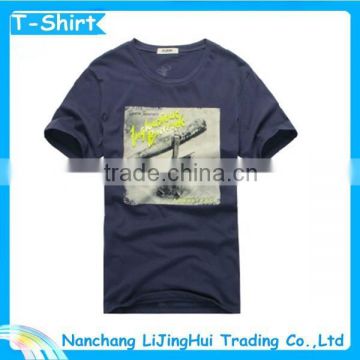 top quality wholesale cotton plain round neck t-shirt