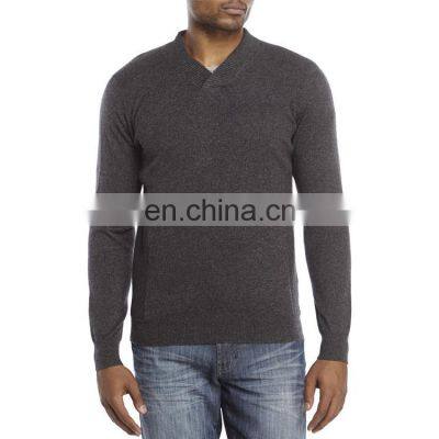 Winter V collar Wool Plain Sweater Jumper for Men