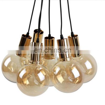 Morden Glass Bulb Indoor Lighting led linear pendant light  Industrial Chandelier led pendant light modern for home