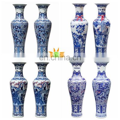 100cm tall vase ceramic floor vase large with hand painted craft