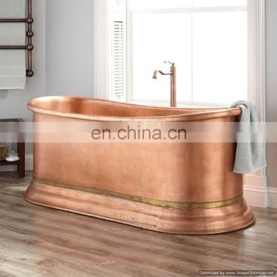 copper matte finished stylish bath tube