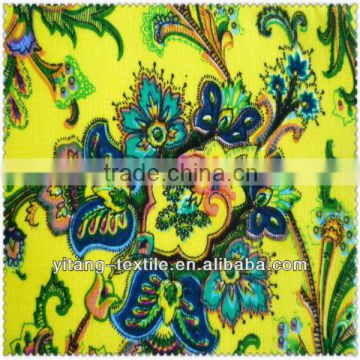 Chinese style printed silk chiffon fabric
