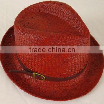 Fashion Fedora Raffia Straw Weaving Hat For Man