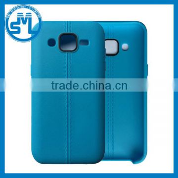 High quality popular lowest factory price leather looking TPU back cover case for samsung galaxy j2 j200