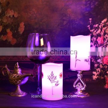 hot selling remote control smart living flameless candle with timer