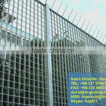 galvanized panoramica fence,hot dip galvanized grating fence