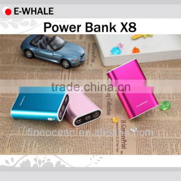Portable Mobile Battery Charger Power Bank 6000mAh X8
