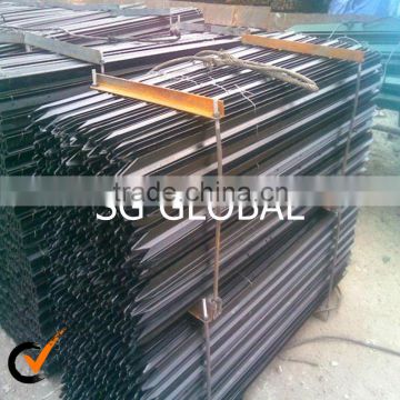 China removable farm iron hot dipped galvanized metal fence t posts wholesale