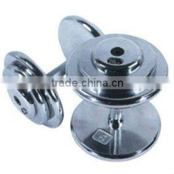 pro-style SDH chromed dumbbell chrome plates