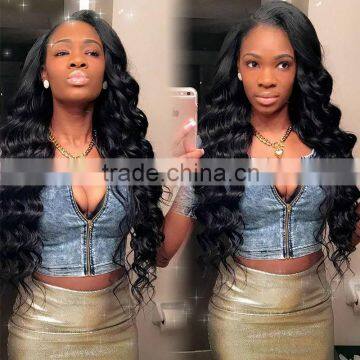 Full Lace Human Hair Wigs Brazilian Deep Wave Glueless TOP Quality Soft Lace Wig