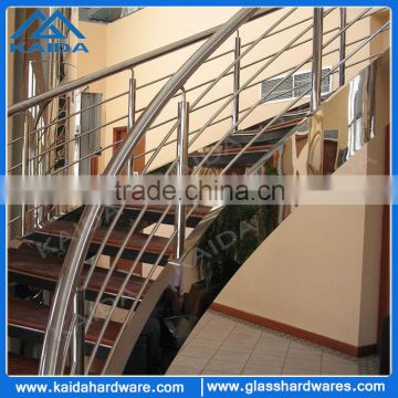 Curve stainless steel railing system for stairs