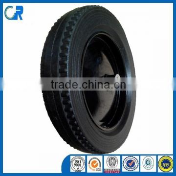 Wheel barrow solid rubber tire