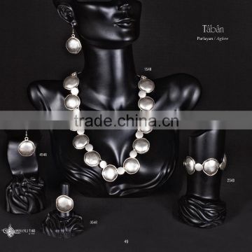 Fashion turkish style silver plated necklace Taban 1548