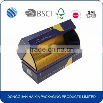 Custom Stamping Logo Decorative Printed Wine Glass Cardboard Paper Wine Box