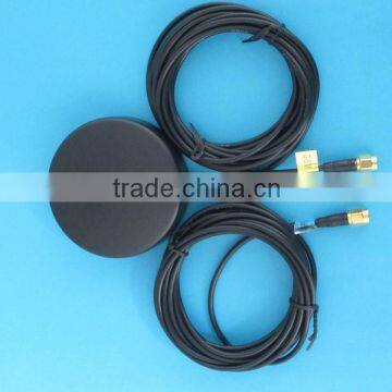 gps gsm combo antenna with sma connector RG174 Cable