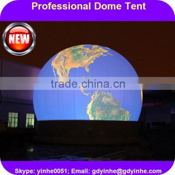 2016 commercial factory supply white 3D infltable dome tent for exhibition