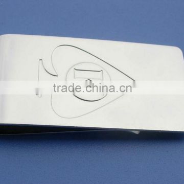 HOT selling custom laser engraved money clip credit card holder