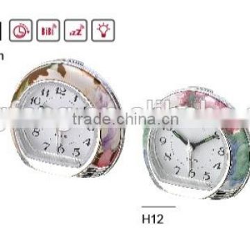 Exclusive Hot sale flower pattern decorative Alarm Clock