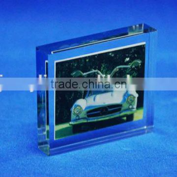 Customized clear acrylic paperweight display stand
