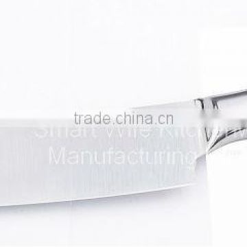 SATINLESS STEEL CHEF KNIFE WITH SAND BLASTED HANDLE
