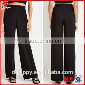 2015 Hot-selling china wholesale trousers fabric and wide leg pants for women
