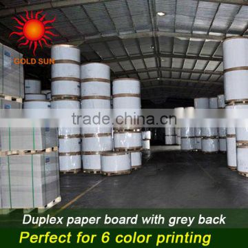 white coated duplex thick paper board