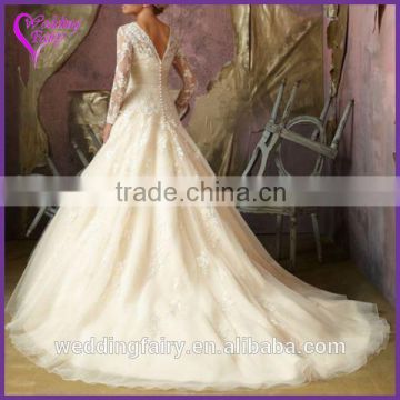 Latest arrival originality lace and chiffon wedding dresses from China