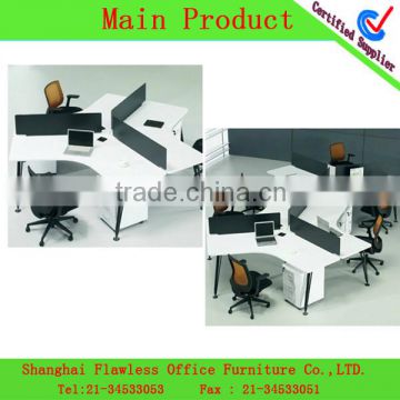 120 degree mdf powder coating office workstation partition workstation furniture FL-OF-0384