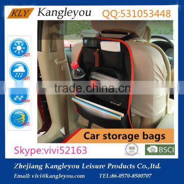 High quality Car seat storage bag / car seat back pocket / auto back seat hanging bag