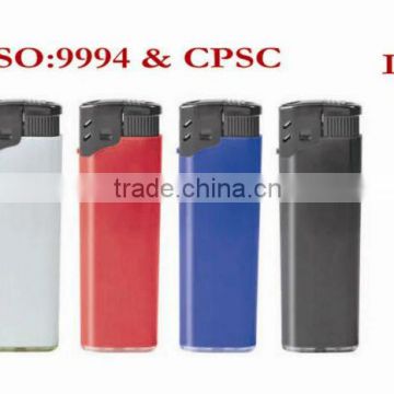 Bulk Refillable plastic lighter with wrapper.ISO9994 , CR and EN13869