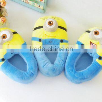 Despicable Me minion plush toy slippers for adult with free size