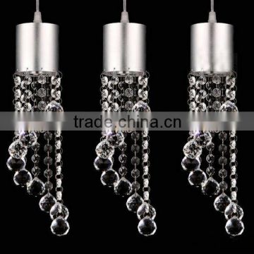 Dining room lamp lighting three crystal chandeliers withdrawing LED Chandelier Restaurant
