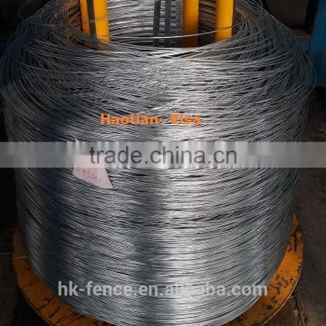 3.75mmX500kg hot dipped galvanized mild steel iron wire coil for chain link fence selling well in Saudi Arabia