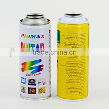 Diameter 65mm high pressure necked-in empty aerosol tin can for striping