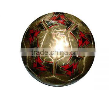 Cheap PVC Machine Stitched Metallic leather Soccer Ball