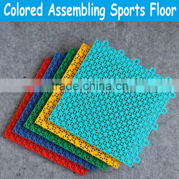 manufacturer of colored assembling sports floor