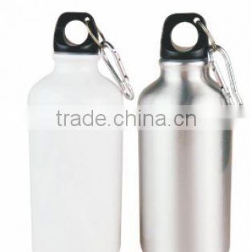fashion stainless steel white sublimation bottle, heat transfer printing sports bottle