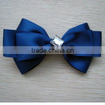4inch stain ribbon bow/ single stain ribbon bow