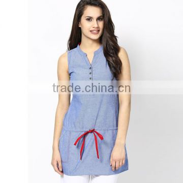 Fashion lady wholesale tunic tops
