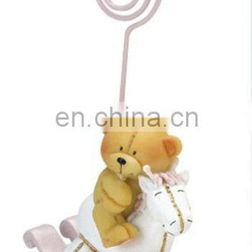 Pink Bear Horse Place Card Holder baby shower product