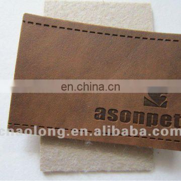 customized design garment accessories leather label for clothing